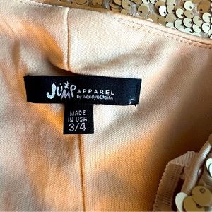 Jump apparel dress prom or wedding dress size 3/4 sequins one shoulder